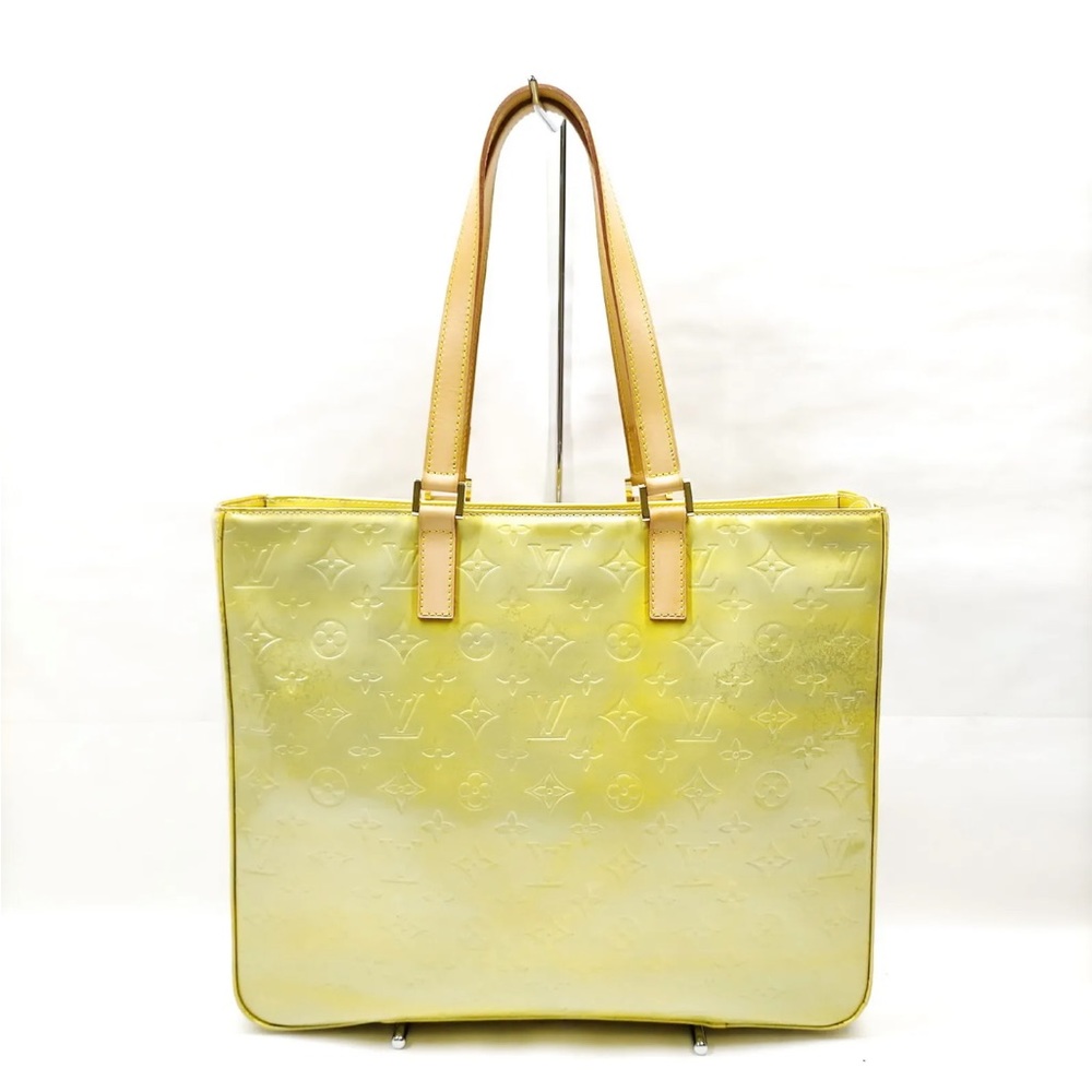 Louis Vuitton Tote Bag  Columbus Yellow Vernis